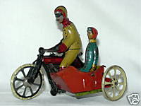 GERMAN TIN MOTORCYCLE PENNY TOY CKO, TIPP BING MARKLIN